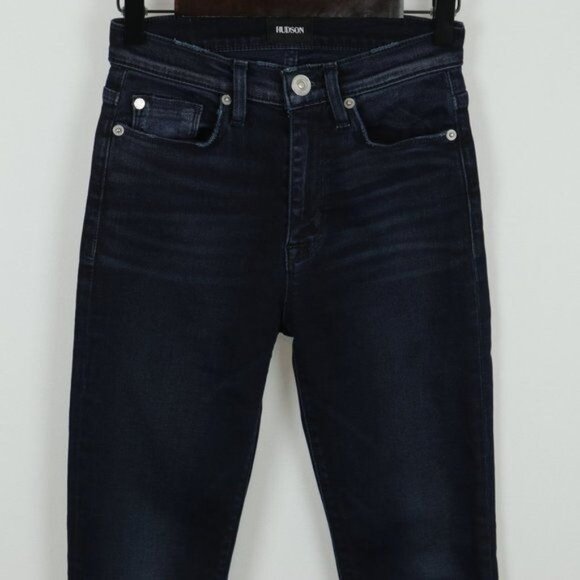 Hudson Barbara Women's Size 24 Blue Denim High Waist Super Skinny Jeans - Picture 4 of 11
